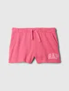 Gap Factory Kids Relaxed Gap Logo Pull-on Shorts In Pink
