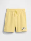 Gap Factory Kids Relaxed Gap Logo Pull-on Shorts In Yellow