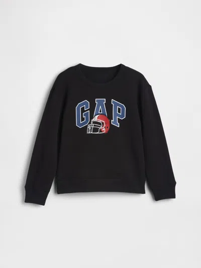 Gap Factory Kids Relaxed Gap Logo Sweatshirt In Black