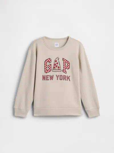 Gap Factory Kids Relaxed Gap Logo Sweatshirt In Neutral
