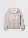 Gap Factory Kids Relaxed Gap Logo Zip Hoodie In Gray