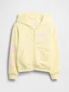 Gap Factory Kids Relaxed Gap Logo Zip Hoodie In Yellow