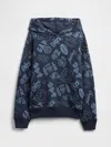 Gap Factory Kids Relaxed Gap Print Hoodie In Blue
