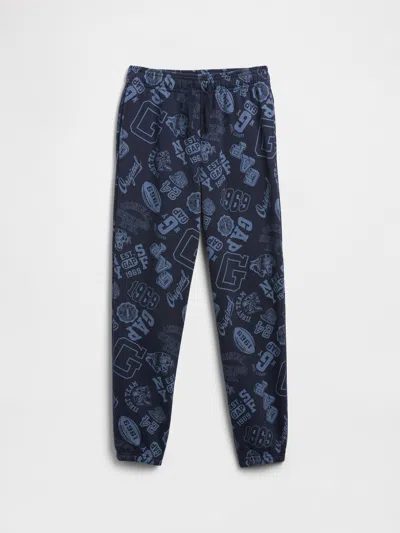 Gap Factory Kids Relaxed Gap Print Joggers In Multi