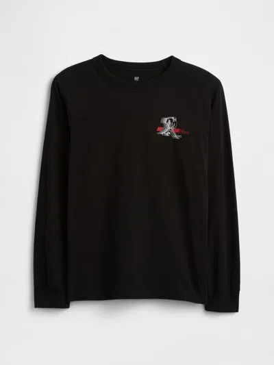 Gap Factory Kids Relaxed Graphic T-shirt In Black