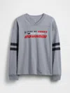 Gap Factory Kids Relaxed Graphic T-shirt In Gray