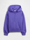 Gap Factory Kids Relaxed Half-zip Fleece Hoodie In Purple