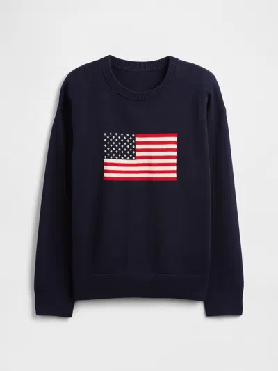 Gap Factory Kids Relaxed Intarsia Sweater In Blue
