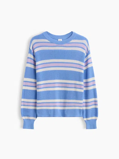 Gap Factory Kids Relaxed Intarsia Sweater In Blue