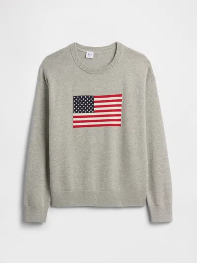 Gap Factory Kids Relaxed Intarsia Sweater In Gray
