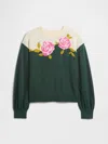 Gap Factory Kids Relaxed Intarsia Sweater In Green