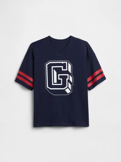 Gap Factory Kids Relaxed Mesh Soccer T-shirt In Blue