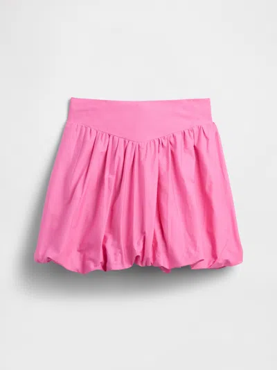 Gap Factory Kids Relaxed Poplin Bubble Skirt In Pink