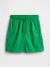 Gap Factory Kids Relaxed Pull-on Hybrid Cargo Shorts In Green