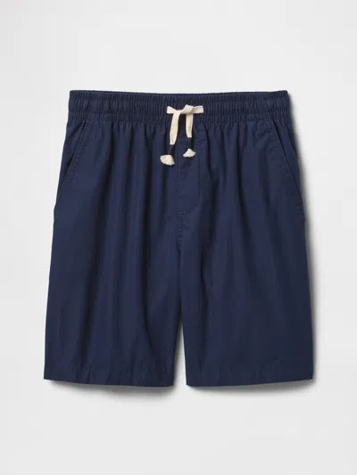 Gap Factory Kids Relaxed Pull-on Shorts In Blue
