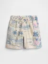 Gap Factory Kids Relaxed Pull-on Shorts In Blue