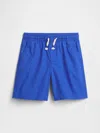 Gap Factory Kids Relaxed Pull-on Shorts In Blue