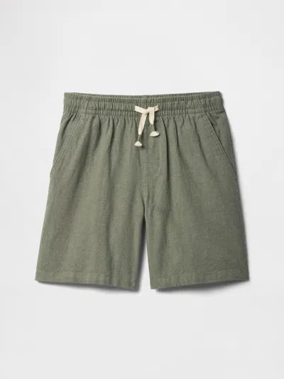 Gap Factory Kids Relaxed Pull-on Shorts In Green