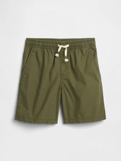 Gap Factory Kids Relaxed Pull-on Shorts In Green