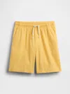 Gap Factory Kids Relaxed Pull-on Shorts In Yellow