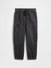 Gap Factory Kids Relaxed Pull-on Utility Joggers In Black