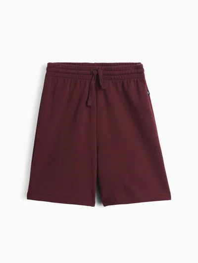Gap Factory Kids Relaxed Pull-on French Terry Shorts In Burgundy