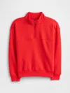 Gap Factory Kids Relaxed Quarter-zip Sweatshirt In Red