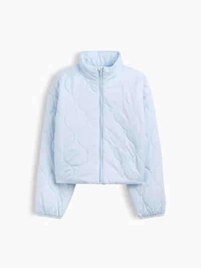 Gap Factory Kids Relaxed Quilted Jacket In Essential Blue