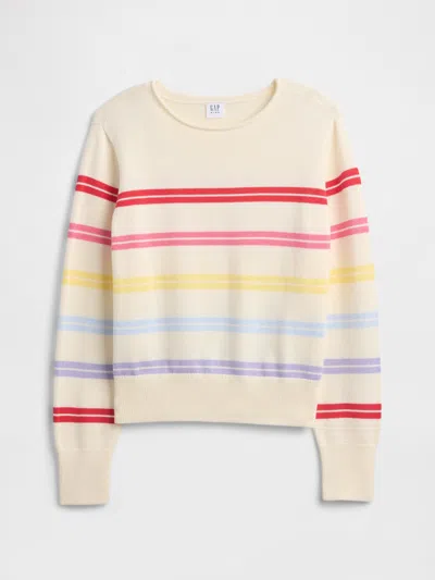 Gap Factory Kids Relaxed Roll-neck Sweater In Multi