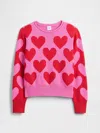 Gap Factory Kids Relaxed Roll-neck Sweater In Pink