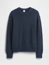 Gap Factory Kids Relaxed Shaker-stitch Crewneck Sweater In Blue