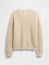 Gap Factory Kids Relaxed Shaker-stitch Crewneck Sweater In Neutral
