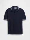 Gap Factory Kids Relaxed Sweater Polo Shirt Shirt In Blue