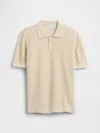 Gap Factory Kids Relaxed Sweater Polo Shirt Shirt In Neutral