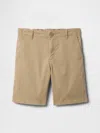 Gap Factory Kids Relaxed Uniform Shorts In Brown