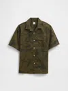 Gap Factory Kids Relaxed Utility Vacay Shirt In Green