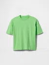 Gap Factory Kids Relaxed Washed Crewneck T-shirt In Green