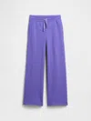 Gap Factory Kids Relaxed Wide-leg Sweatpants In Blue