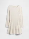 Gap Factory Kids Ribbed Sweater Dress In Neutral