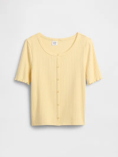 Gap Factory Kids Ribbed Top In Yellow