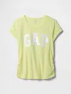 Gap Factory Kids Ruched Gap Logo T-shirt In Green