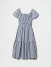 Gap Factory Kids Smocked Midi Dress In Brown