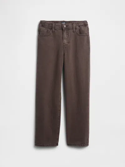 Gap Factory Kids Soft Relaxed Jeans In Brown