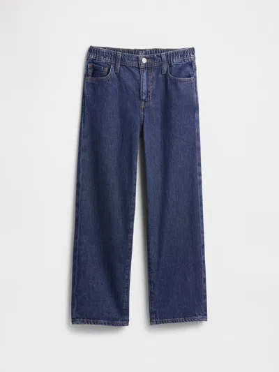 Gap Factory Kids Soft Relaxed Loose Jeans In Blue