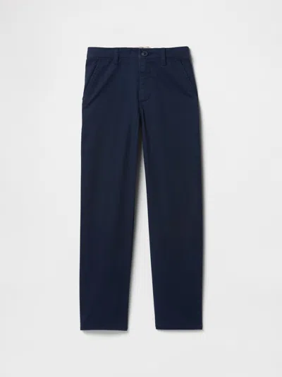 Gap Factory Kids Straight Uniform Khakis In Blue
