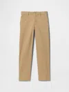 Gap Factory Kids Straight Uniform Khakis In Brown