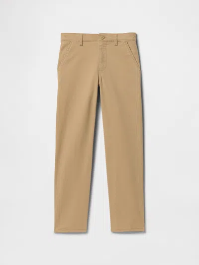 Gap Factory Kids Straight Uniform Khakis In Brown