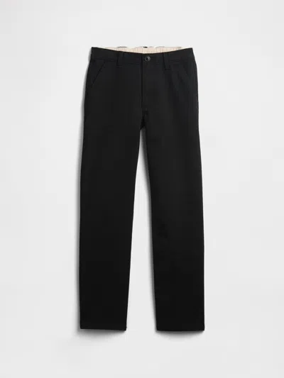 Gap Factory Kids Straight Uniform Khakis In Black