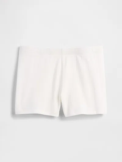 Gap Factory Kids Stretch Jersey Cartwheel Shorts In White