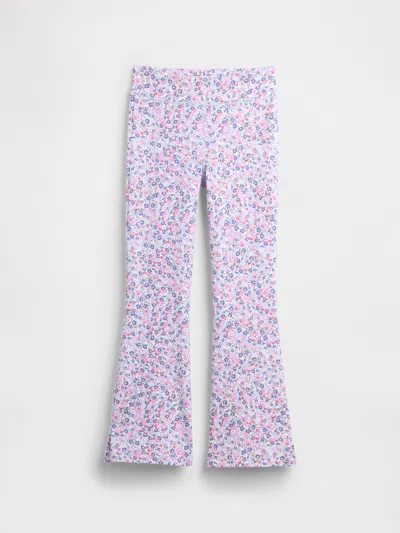 Gap Factory Kids Stretch Jersey Flare Leggings In Blue